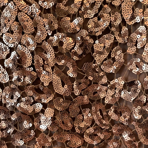 NWT BCBGMaxAzria Bronze Combo Doroshea Sequin Pencil Skirt - Picture 4 of 6